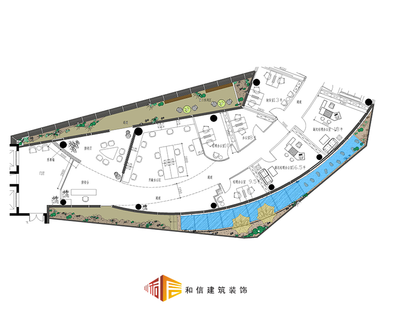 新華社成都辦公室裝修平面圖 新華社成都辦公室裝修平面圖
